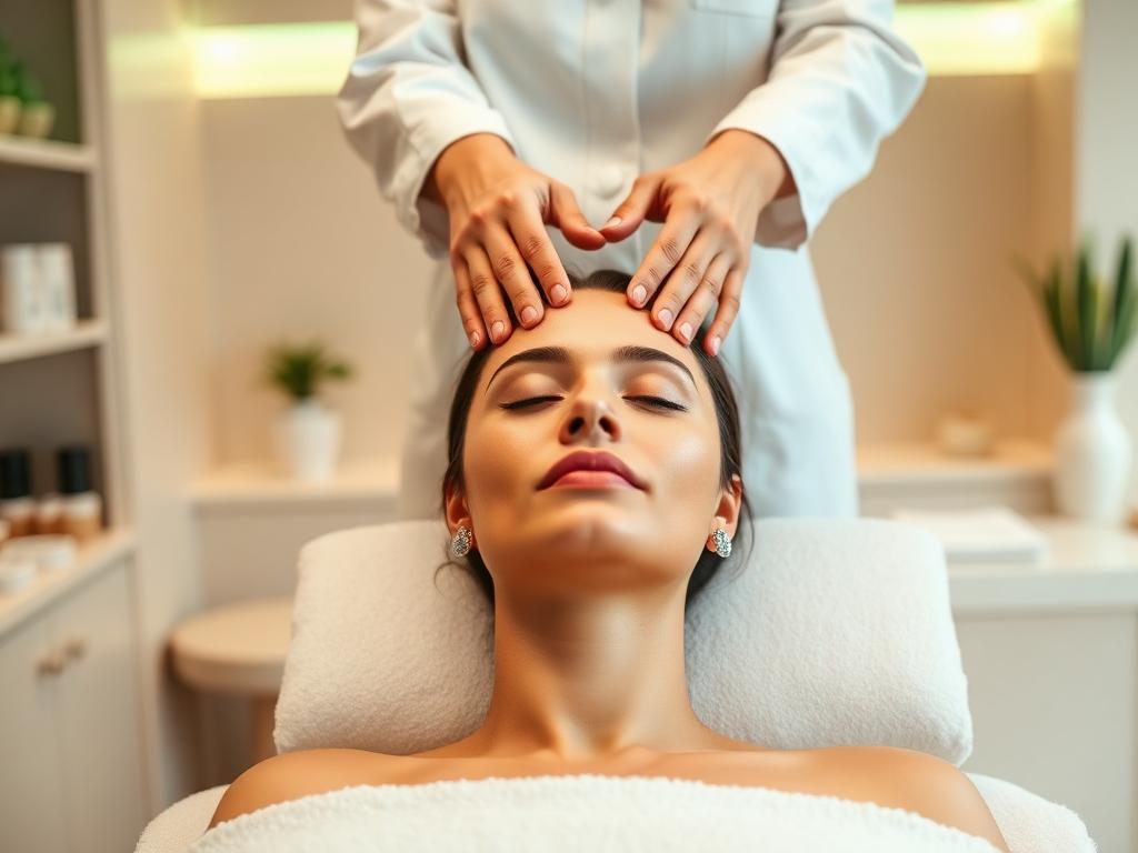 Head oil massage therapy at Kesha De Salon Alwal