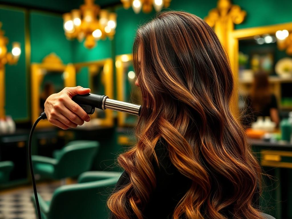 Occasion hair styling with curls at Kesha De Salon Alwal