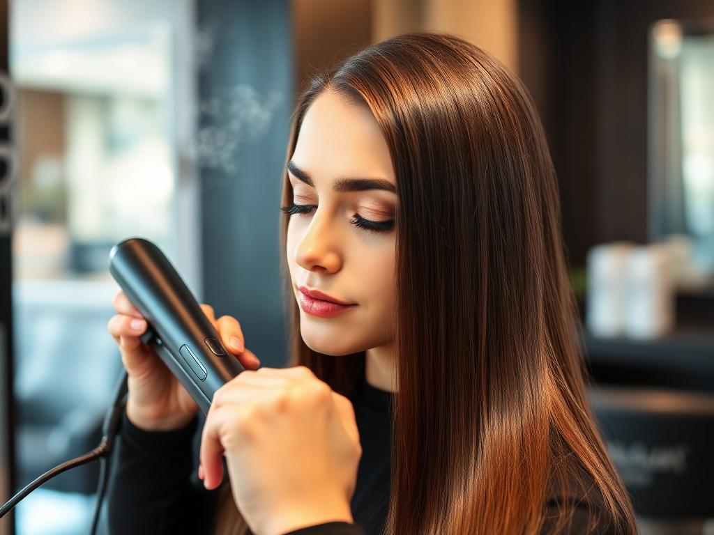 Smooth glossy hair after keratin treatment in Alwal Hyderabad