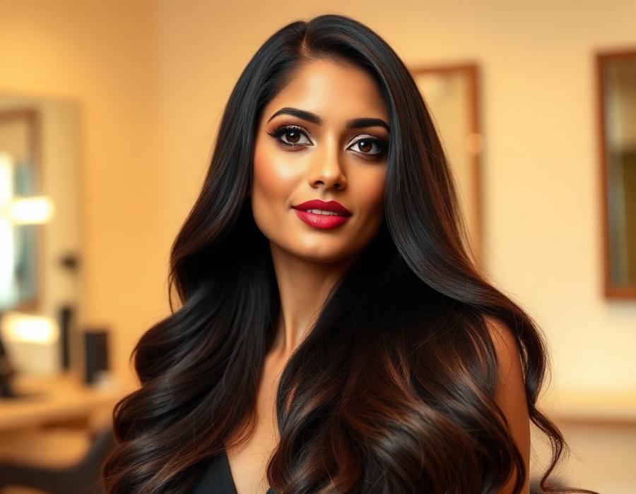 Women's haircut and blow-dry styling at Kesha De Salon Alwal